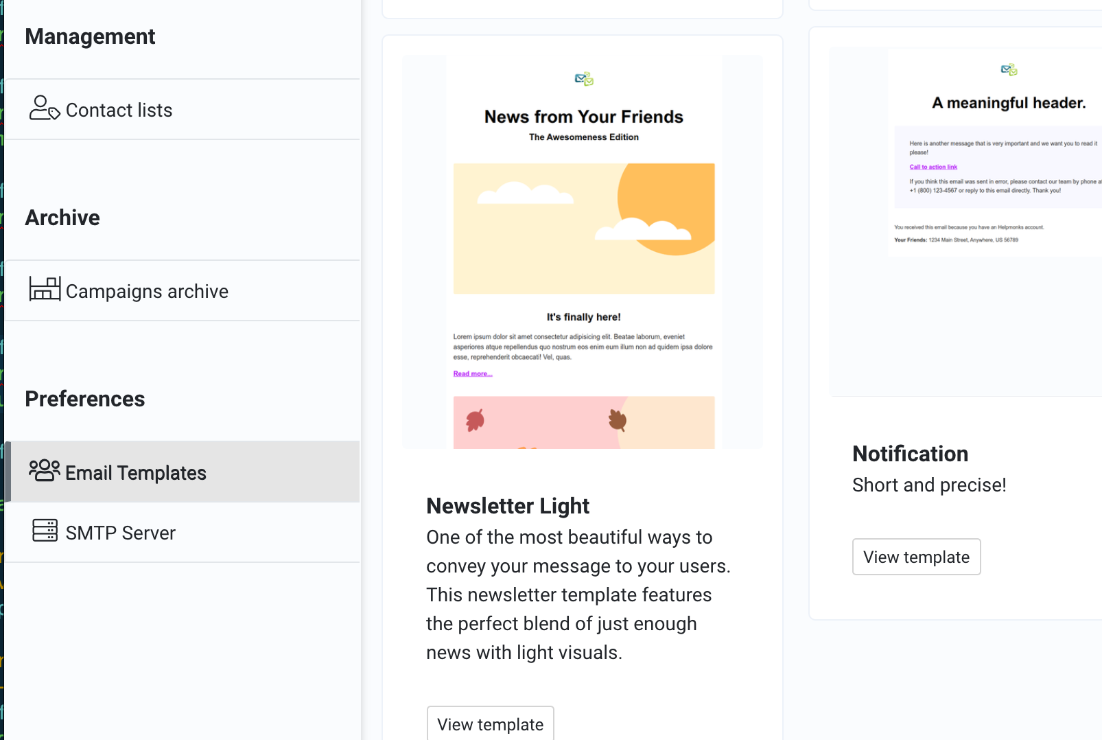 Helpmonks email templates